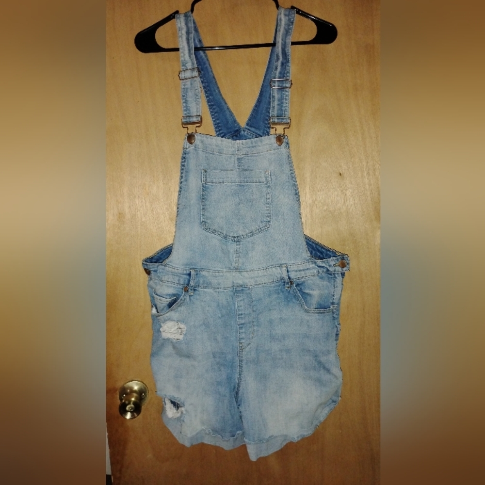 Dollhouse Light Blue Denim Overalls